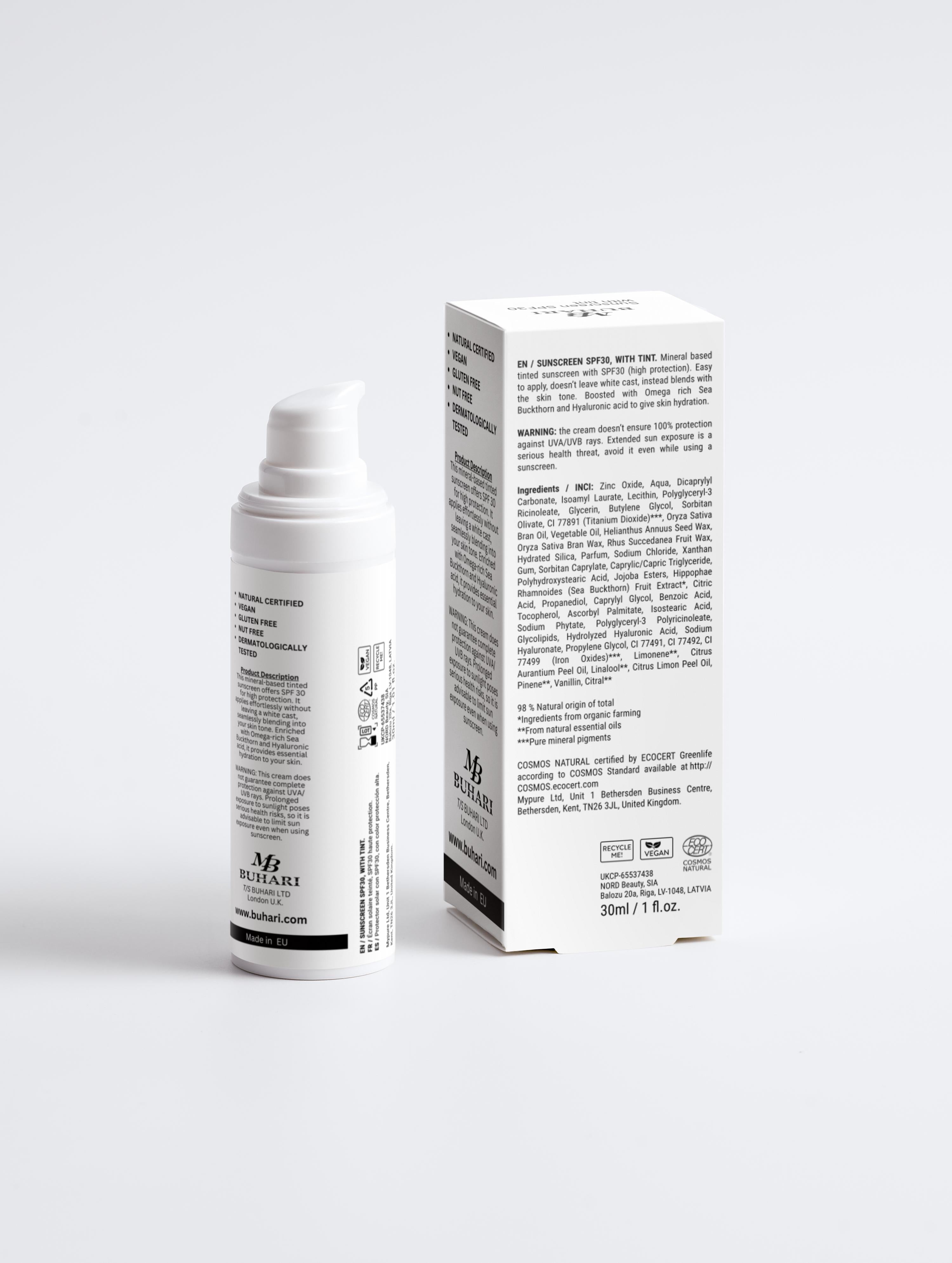 SPF 30 Sunscreen with tint